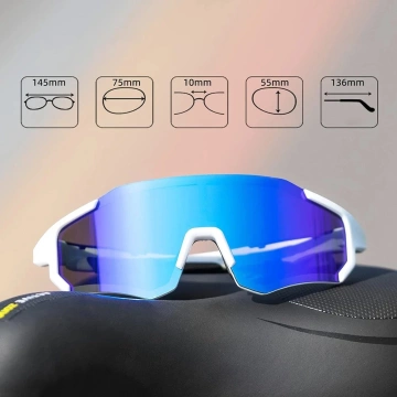 Rockbros 10183 polarisierende Fahrradbrille – blau