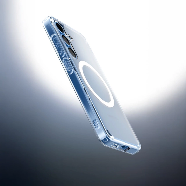 Pouzdro Spigen Ultra Hybrid MagFit pro Samsung Galaxy S25, průhledné