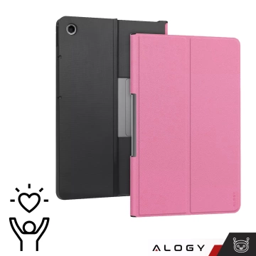 Захисний скляний чохол для Lenovo Tab Plus 11.5" 2024 TB351FU Alogy Book Cover Tablet Case Pink Free Stylus