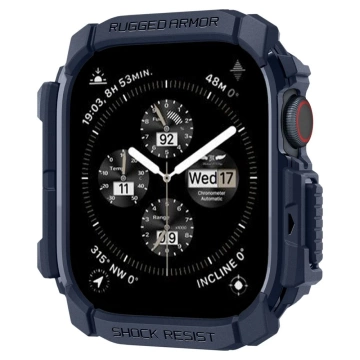 Чохол для Apple Watch 10 (46 мм) Granatowe темно-синій Spigen Rugged Armor