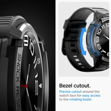 Etui Spigen Rugged Armor ”Pro” для Samsung Galaxy Watch 6 Classic (47 мм) чорний