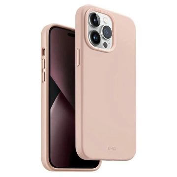 UNIQ Lino case for iPhone 14 Pro Max 6.7" pink/pink blush