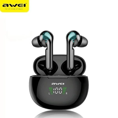 Dokovací stanice AWEI Bluetooth 5.0 T15P TWS dokovací stanice černá/černá