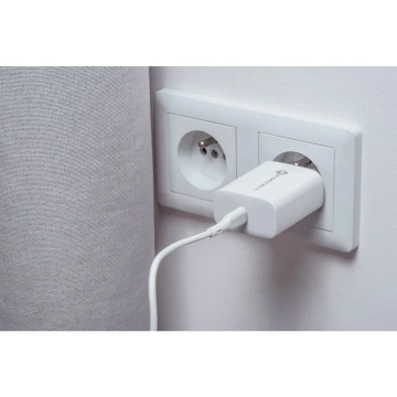 Швидкий зарядний пристрій Forcell Fast Charger 25W PD QC 4.0 USB-C Кабель USB-C - USB-C Білий