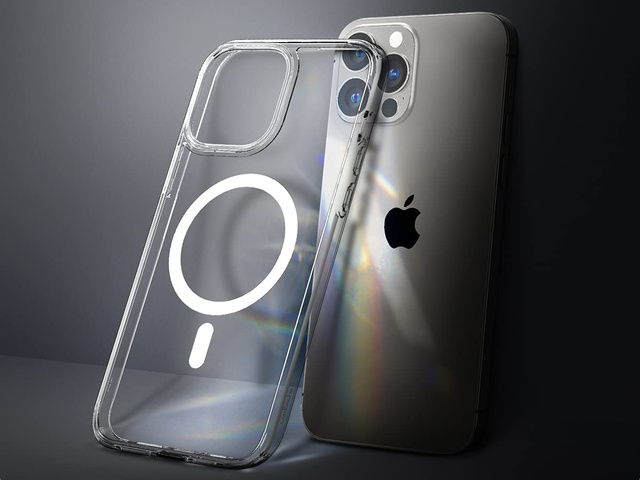 Spigen Ultra Hybrid Mag case for Apple iPhone 13 Pro White Glass