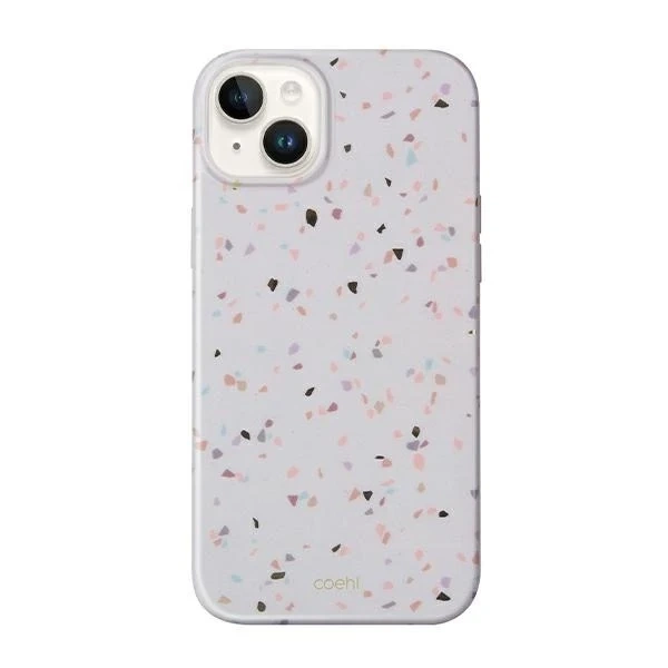 Etui UNIQ Coehl Terrazzo do iPhone 14 Plus 6,7" piaskowy/sandstone