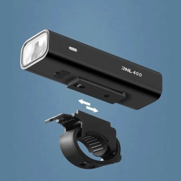 Rockbros 24310006001 передній велосипедний ліхтар 400 лм micro USB кабель - USB-A - чорний