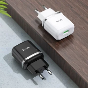 Ładowarka sieciowa HOCO USB A QC3.0 3A 18W N3 czarna