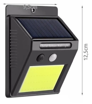 LED solar lamp with motion and twilight sensor outdoor 48 LED COB