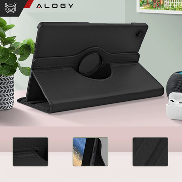 Case for Samsung Galaxy Tab A9 Plus 2023 11" (X210/X215/X216) Swivel Cover Tablet Flip Cover Case Alogy Black