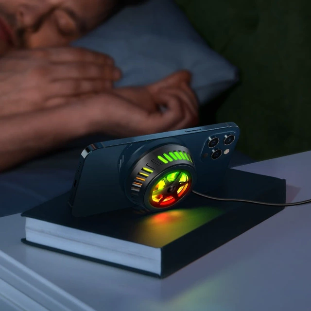 Acefast wireless inductive charger with cooling system dark gray (E2)