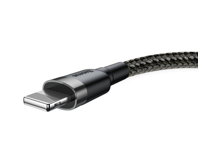 Кабель USB Lightning Baseus Cafule для iPhone, iPad, iPod 2A 3 м, чорний