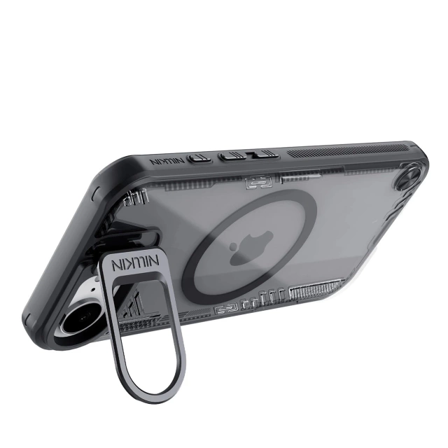 Чохол для iPhone 16e з підставкою Nillkin Iceblade MagSafe, чорний