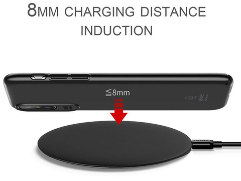 USAMS 10W US-CD24 indukčná nabíjačka iPhone 8 X MFI čierna