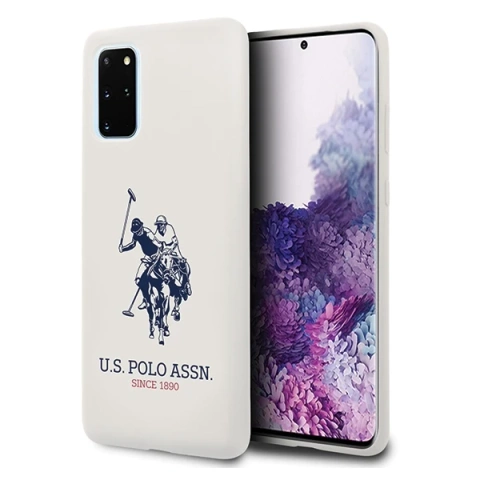 US Polo Silicone Collection Samsung Galaxy S20 Plus phone case white/white