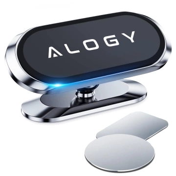 Alogy univerzálny magnetický držiak do auta do auta na telefón na kokpit na palubnú dosku Black