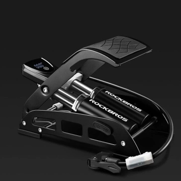 Rockbros 42430001001 foot pump with display - black
