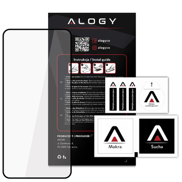 Tempered glass for Alogy Full Glue case friendly for Samsung Galaxy S21 Black