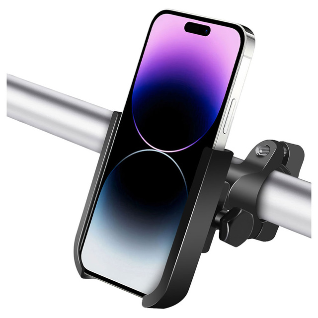 Držák na kolo Alogy Metal Bike Holder na telefon na řídítka kola a koloběžky Černá