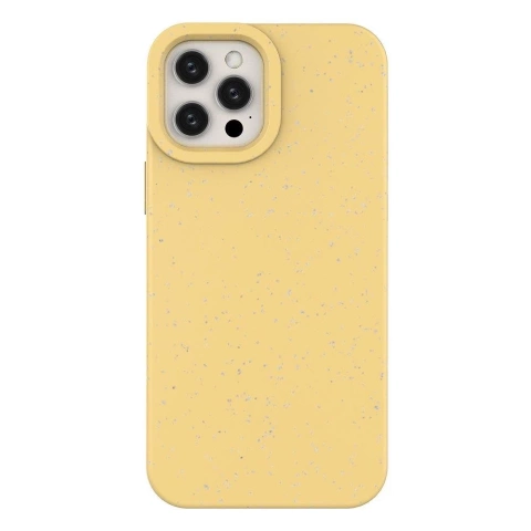 Eco Case Case pre iPhone 12 Pro Max Silicone Cover Phone Cover Yellow