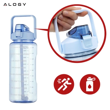 Große Glasflasche Wasserflasche Trinkgetränke Alogy Motivational Messbecher 1l 1000ml Silikonhülle Olive