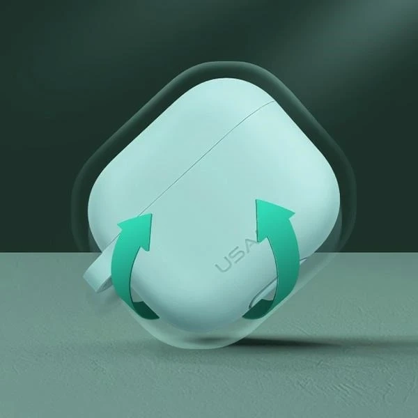 Schutzhülle für USAMS Kopfhörer für Apple AirPods 3 Silikon pink/pink BH741AP03 (US-BH741)