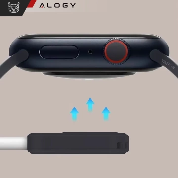 Apple Watch Alogy Ladegerät mit USB-C-Anschluss, Mini-Powerbank, Schwarz