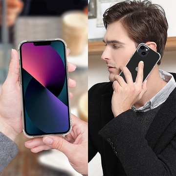 Pancierové puzdro ShockProof Alogy pre Apple iPhone 14 Plus. Číre sklo