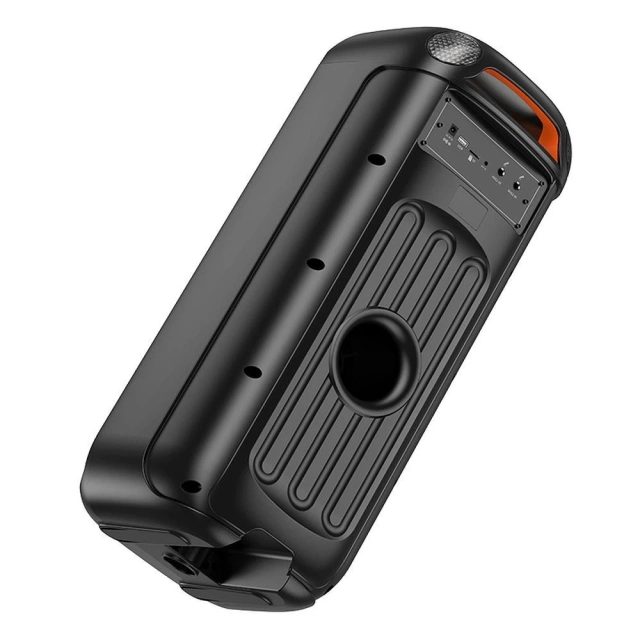 HOCO HA13 Pro zestaw karaoke 60 W, RGB LED, 2× mikrofony TWS, BT 5.4