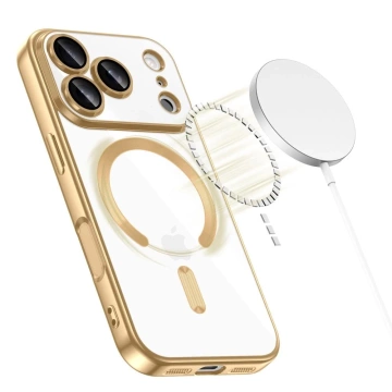 Etui do iPhone 17 Pro Tech-Protect MagFlex MagSafe Przezroczysto-Złote