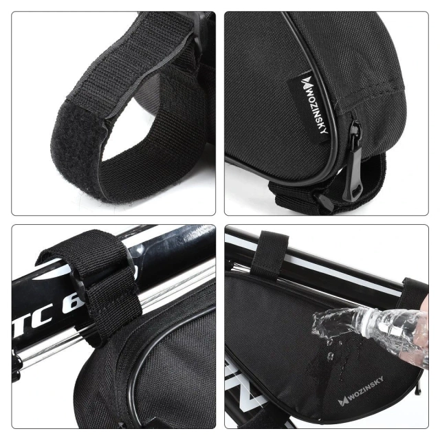 Wozinsky bicycle frame bag 1.5 l black (WBB11BK)