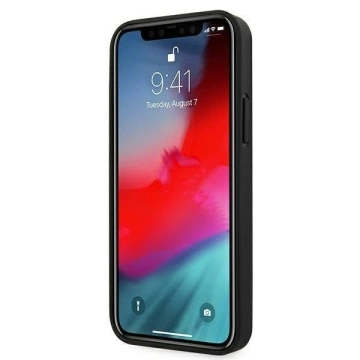 Mercedes MEHCP12SCDOBK ochranné pouzdro pro Apple iPhone 12 Mini 5,4" černé/černé pevné pouzdro Kožená perforovaná plocha