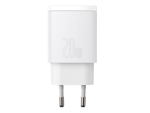 Baseus USB PD QC 3.0 20W biela nástenná nabíjačka
