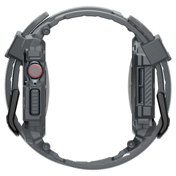 ЧОХОЛ З РЕМІНЦЕМ ДЛЯ APPLE WATCH 10 (46 ММ) ТЕМНО-СІРИЙ SPIGEN RUGGED ARMOR PRO