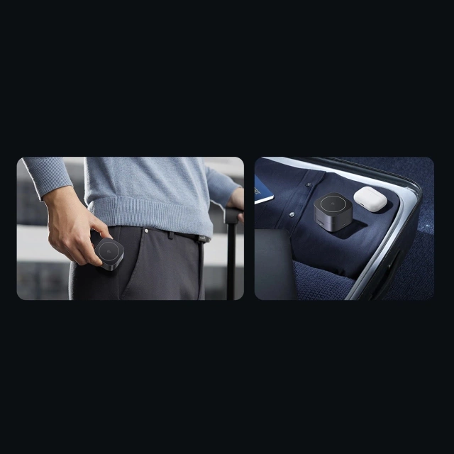 Ładowarka Ugreen W702 3w1 MagSafe Qi2 15W Składana USB-C Czarna