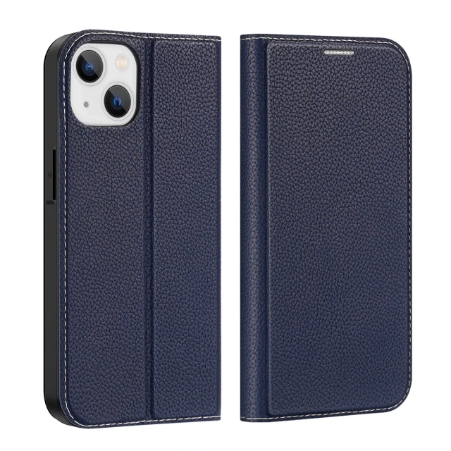 Dux Ducis Skin X2 case for iPhone 14 cover with magnetic flap blue