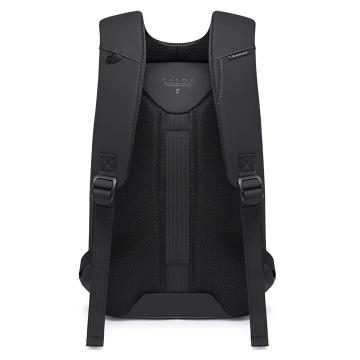 Bange wasserdichter Rucksack für 15,6-Zoll-Laptop, Stadtreisender, 45 x 30 x 16 cm, für Arbeit, Flugzeug, Herren, Damen, mit USB-Anschluss Schwarz