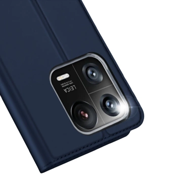 Dux Ducis Skin Pro Hülle Xiaomi 13 Pro Hülle mit Flip Card Wallet Ständer blau