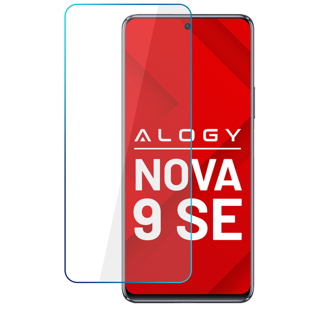 Tvrzené sklo 9H Alogy chrání displej pro Huawei Nova 9 SE