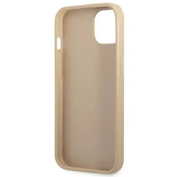 Etui Guess GUHCP13SPSATLE do Apple iPhone 13 Mini 5,4" beżowy/beige hardcase SaffianoTriangle Logo