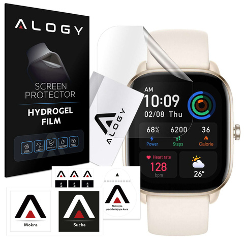 2 захисні плівки Alogy Hydrogel Smartwatch для Xiaomi Amazfit GTS 4