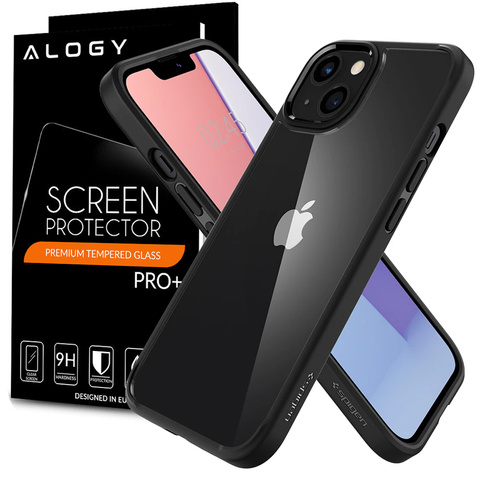 Spigen Ultra Hybrid case for Apple iPhone 13 Mini Matte Black Glass
