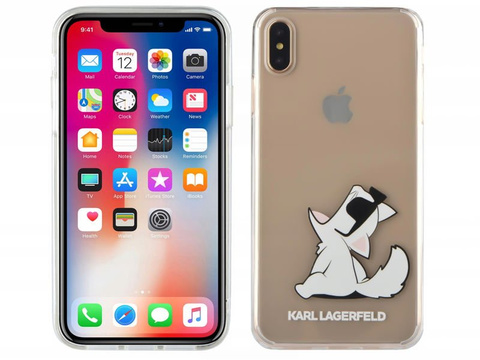 Etui Karl Lagerfeld Choupette pro Apple iPhone XS Max Clear