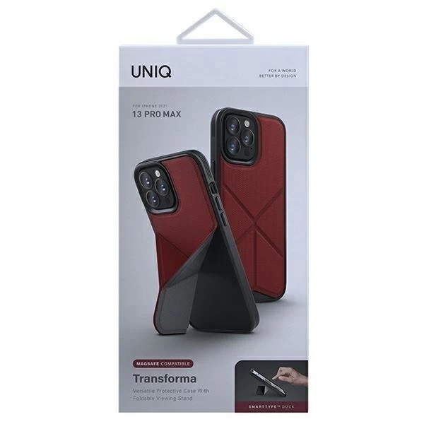 UNIQ pouzdro Transforma iPhone 13 Pro Max 6,7" červená / korálově červená MagSafe