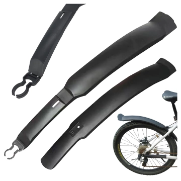 Platform bicycle pedals for MTB bicycles, aluminum 9/16" Black aluminum set [2 pcs.]