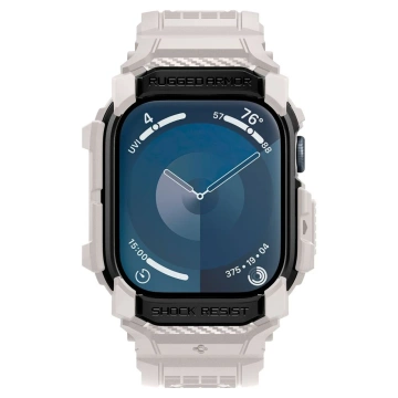 ЧОХОЛ З РЕМІНЦЕМ ДЛЯ APPLE WATCH 10 (46MM) DUNE BEIGE WHITE SPIGEN RUGGED ARMOR PRO