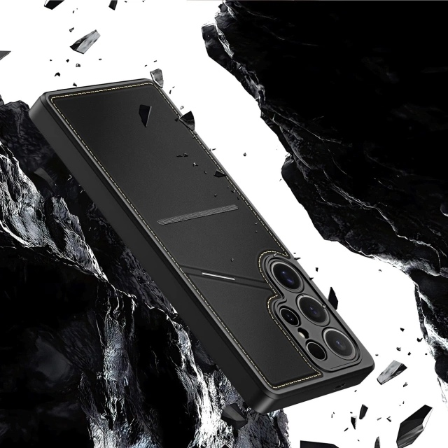 Etui Portfelowe do Samsung Galaxy S25 Ultra Dux Ducis Rafi II Czarny