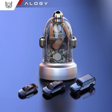 HUB splitter Alogy Adaptér pro počítačový notebook s USB-C na 3x USB-A 2.0 1x USB-A 3.0 šedý