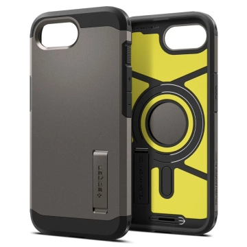 Puzdro pre iPhone 16E Spigen Tough Armor Mag MagSafe Gunmetal