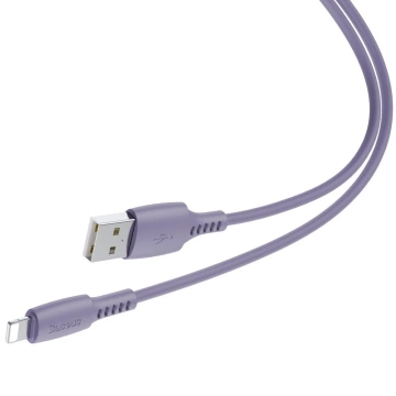 Baseus Colourful kabel przewód USB / Lightning 2.4A 1.2m fioletowy (CALDC-05)